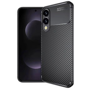 Husa de protectie Techsuit CarbonFiber compatibil cu Samsung Galaxy S25 Edge, Negru