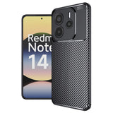 Husa de protectie Techsuit CarbonFiber compatibil cu Xiaomi Redmi Note 14 5G, Negru