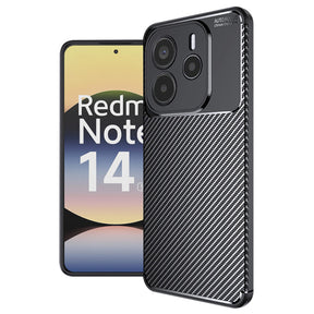 Husa de protectie Techsuit CarbonFiber compatibil cu Xiaomi Redmi Note 14 5G, Negru