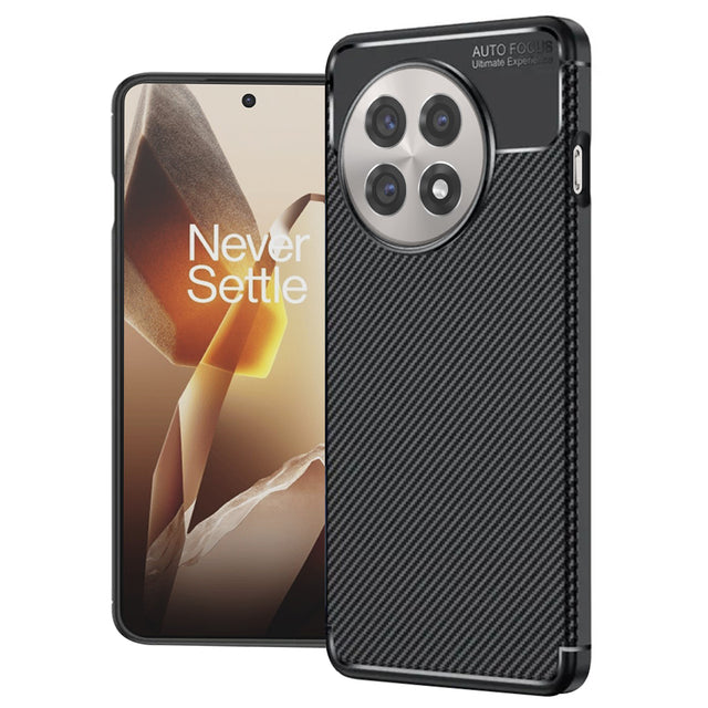 Husa de protectie Techsuit CarbonFiber compatibil cu OnePlus 13R, Negru