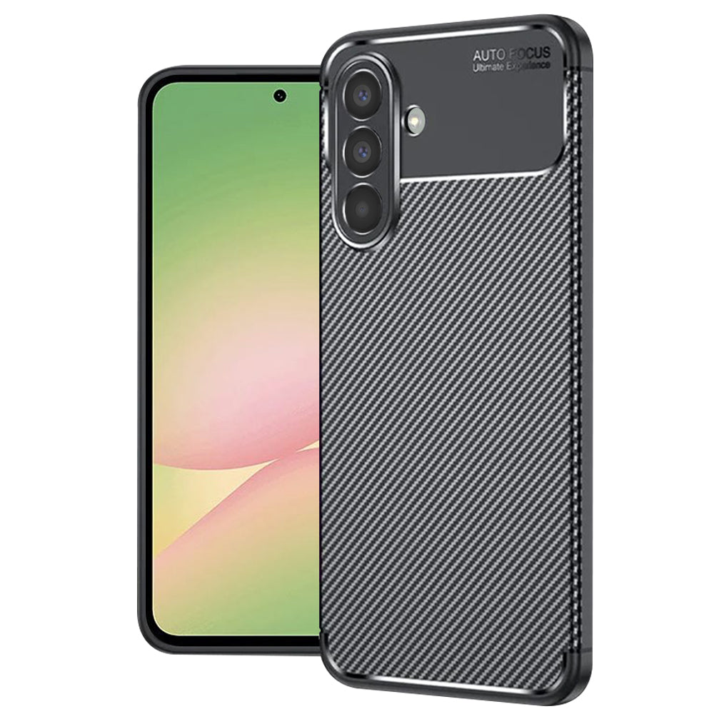 Husa de protectie Techsuit CarbonFiber compatibil cu Samsung Galaxy A56 5G, Negru