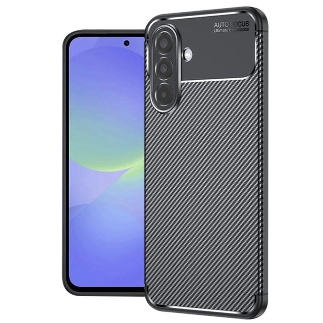 Husa de protectie Techsuit CarbonFiber compatibil cu Samsung Galaxy A36 5G / A37 5G, Negru
