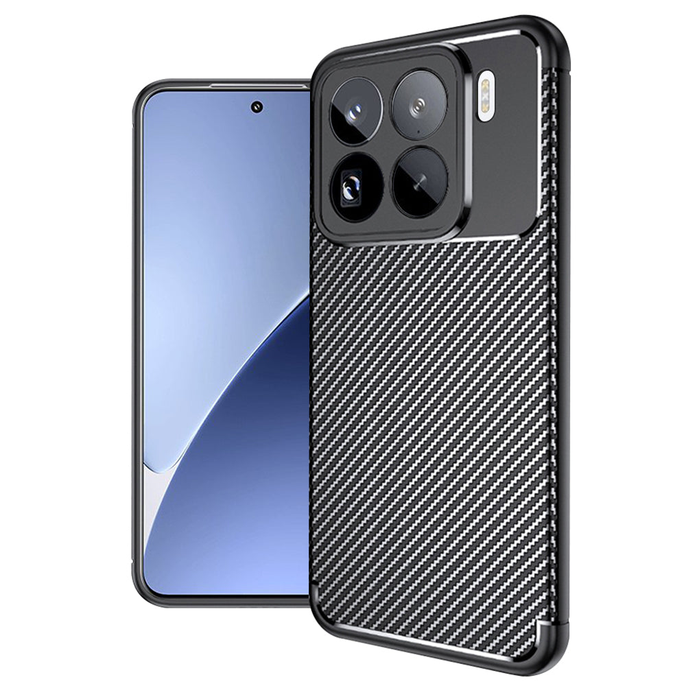 Husa de protectie Techsuit CarbonFiber compatibil cu Xiaomi 15 Pro, Negru