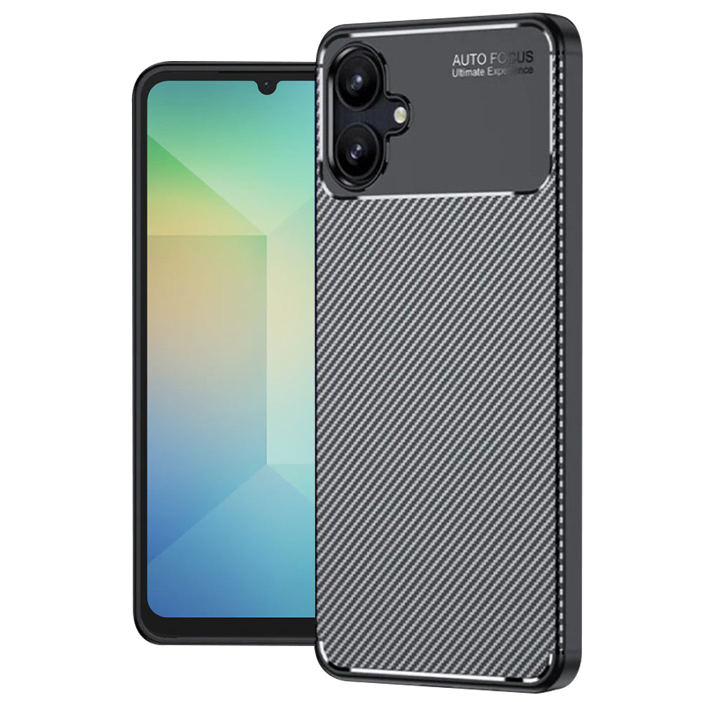 Husa de protectie Techsuit CarbonFiber compatibil cu Samsung Galaxy A06, Negru