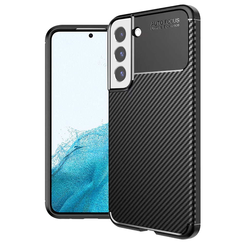 Husa de protectie Techsuit CarbonFiber compatibil cu Samsung Galaxy S22 5G, Negru
