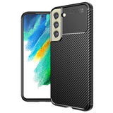 Husa de protectie Techsuit CarbonFiber compatibil cu Samsung Galaxy S21 FE 5G, Negru