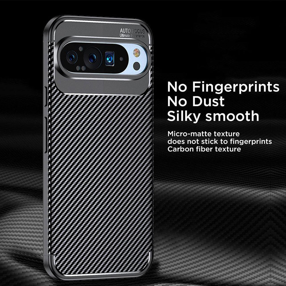 Husa de protectie Techsuit CarbonFiber compatibil cu Google Pixel 9 Pro XL, Negru