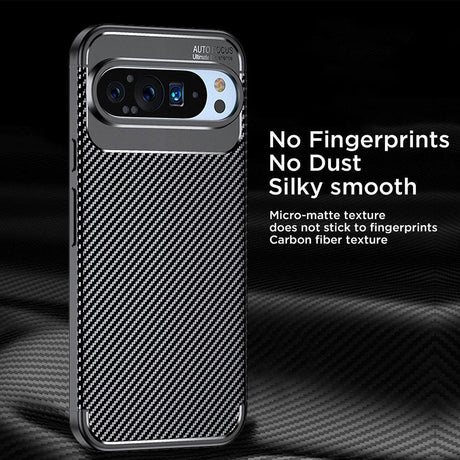 Husa de protectie Techsuit CarbonFiber compatibil cu Google Pixel 9 Pro XL, Negru