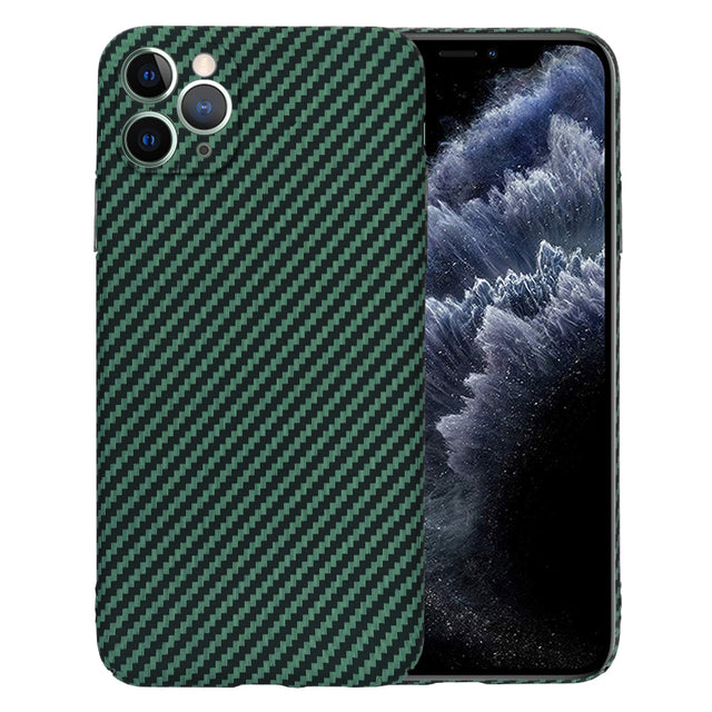 Husa de protectie Techsuit Carbonite FiberShell compatibil cu iPhone 11 Pro Max, Verde