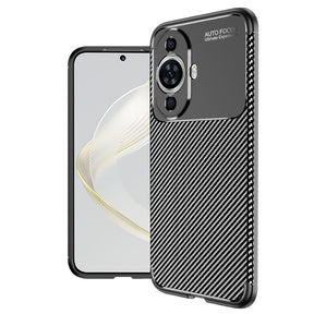 Husa de protectie Techsuit CarbonFiber compatibil cu Huawei nova 11 / nova 12s, Negru