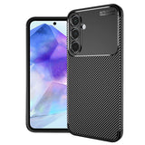 Husa de protectie Techsuit CarbonFiber compatibil cu Samsung Galaxy A55 5G, Negru