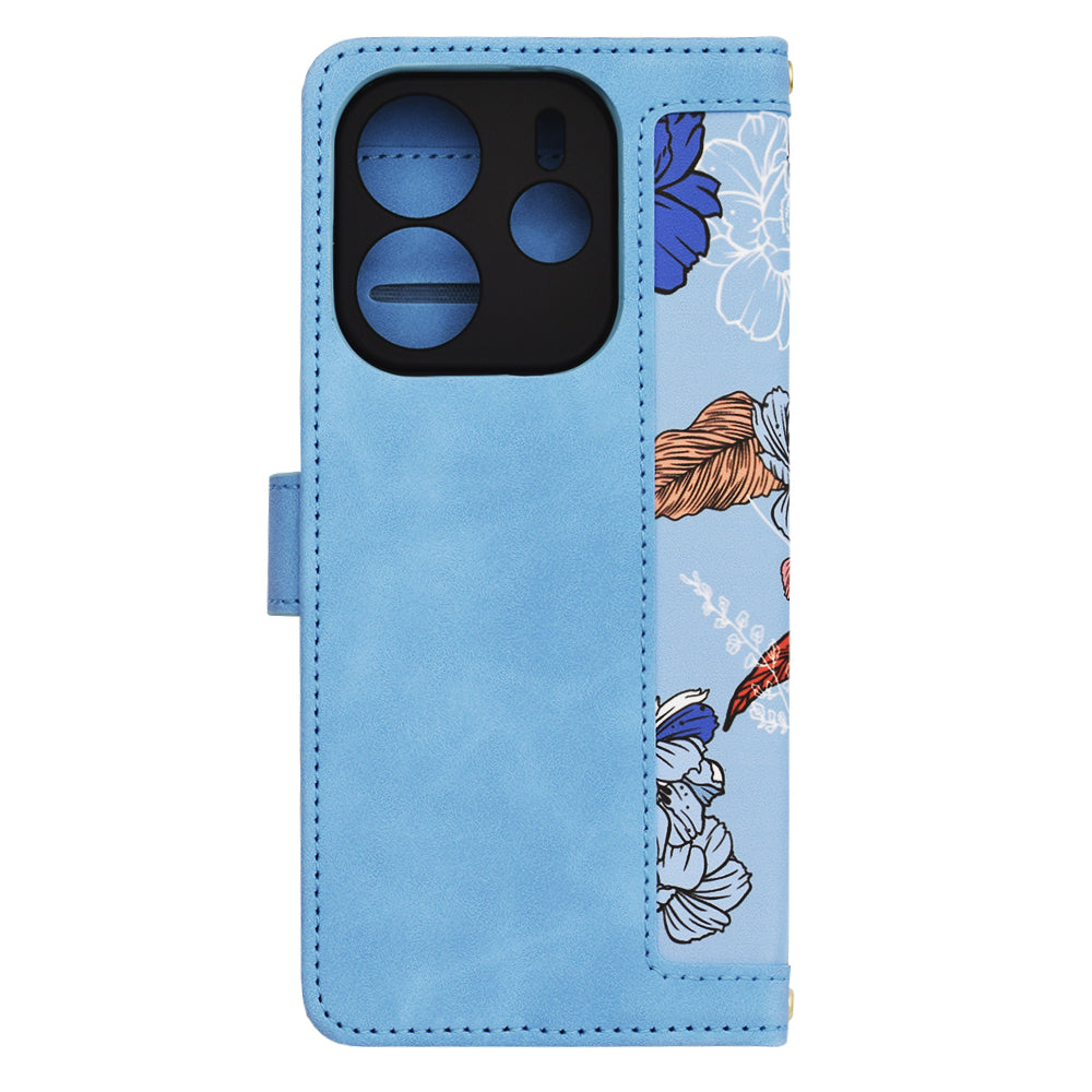 Husa de protectie Techsuit FlipCraft compatibil cu Xiaomi Redmi Note 14 4G (Regional), Vibrant Blue