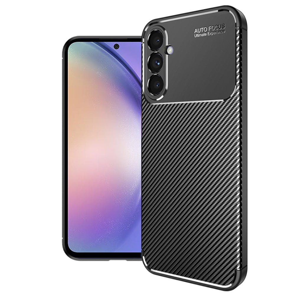 Husa de protectie Techsuit CarbonFiber compatibil cu Samsung Galaxy A54, Negru