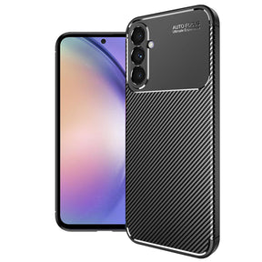 Husa de protectie Techsuit CarbonFiber compatibil cu Samsung Galaxy A54, Negru