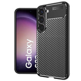Husa de protectie Techsuit CarbonFiber compatibil cu Samsung Galaxy S23, Negru