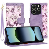 Husa de protectie Techsuit FlipCraft compatibil cu Xiaomi Redmi Note 14 4G (Regional), Mysterious Purple