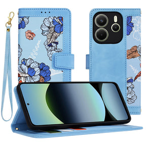 Husa de protectie Techsuit FlipCraft compatibil cu Xiaomi Redmi Note 14 4G (Regional), Vibrant Blue