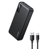 Baterie externa Ugreen PB312 (25683), Fast Charging, Digital Display, 20000mAh, 2x USB, 2x Type-C, PD3.0, 5V/3A, Negru