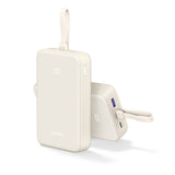 Baterie externa Ugreen PB505 (35340), Fast Charging, 20000mAh, USB, USB-C, Built-in Type-C Cable, 22.5W, 5V/3A, Bej