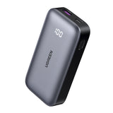 Baterie externa Ugreen PB502 (25185), Fast Charging, with Digital Display, 10000mAh, USB, Type-C, 30W, 5V/3A, Gri
