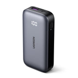 Baterie externa Ugreen PB502 (25185), Fast Charging, with Digital Display, 10000mAh, USB, Type-C, 30W, 5V/3A, Gri