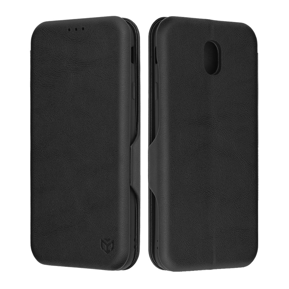 Husa de protectie Techsuit Safe Wallet Plus compatibil cu Samsung Galaxy J7 2017, Negru