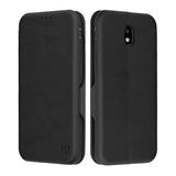 Husa de protectie Techsuit Safe Wallet Plus compatibil cu Samsung Galaxy J7 2017, Negru