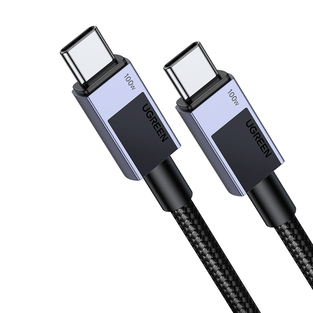 Cablu Ugreen L512 (45065), USB-C to Type-C, Fast Charging, PD100W, 5A, 480Mbps, 3m, Gri Spatial
