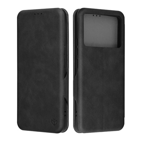Husa de protectie Techsuit Safe Wallet Plus compatibil cu Xiaomi Poco F6 Pro, Negru
