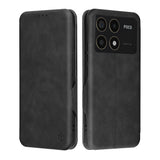 Husa de protectie Techsuit Safe Wallet Plus compatibil cu Xiaomi Poco F6 Pro, Negru