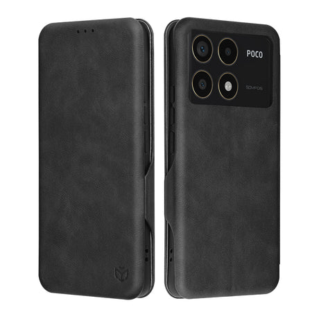 Husa de protectie Techsuit Safe Wallet Plus compatibil cu Xiaomi Poco F6 Pro, Negru