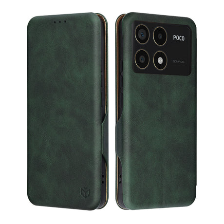 Husa de protectie Techsuit Safe Wallet Plus compatibil cu Xiaomi Poco F6 Pro, Verde