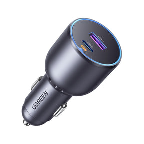 Incarcator Ugreen Car EC701 (35023), Fast Charging, Type-C, USB, 63W, 3A, PD3.0, QC 3.0, Negru