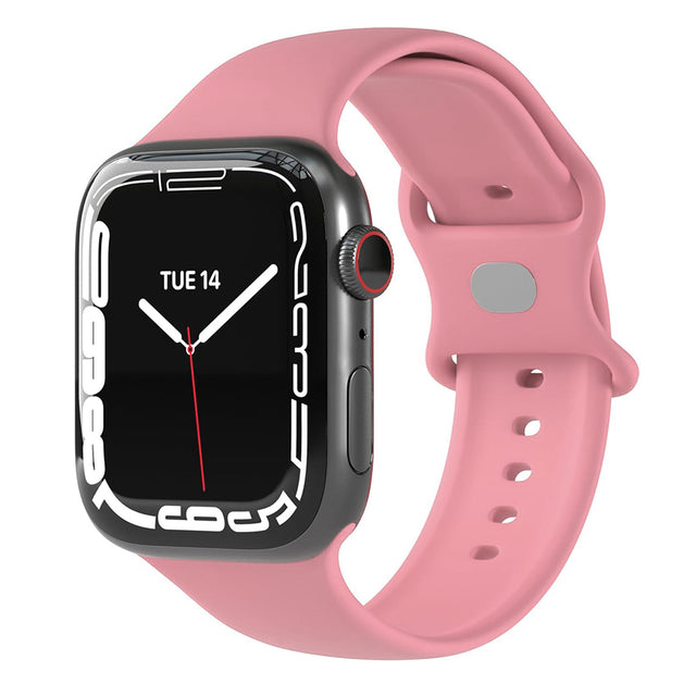 Curea smartwatch Techsuit Watchband (W031) compatibil cu Apple Watch 1/2/3/4/5/6/7/8/9/10/11/SE/SE 2/SE 3 (38/40/41/42mm), Roz
