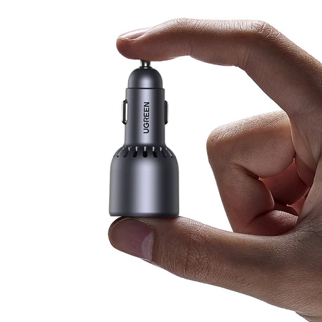 Incarcator Ugreen Car EC701 (35023), Fast Charging, Type-C, USB, 63W, 3A, PD3.0, QC 3.0, Negru