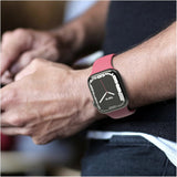 Curea smartwatch Techsuit Watchband (W031) compatibil cu Apple Watch 1/2/3/4/5/6/7/8/9/10/11/SE/SE 2/SE 3 (38/40/41/42mm), Roz