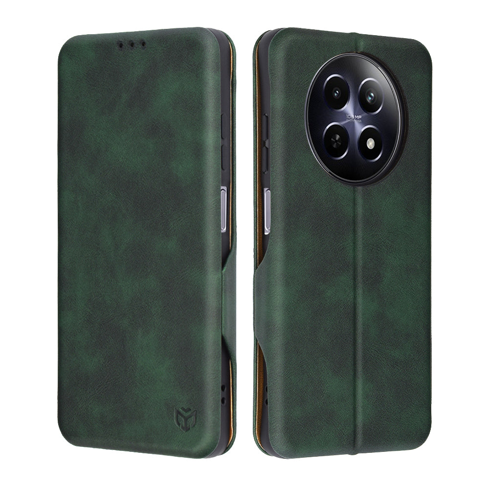 Husa de protectie Techsuit Safe Wallet Plus compatibil cu Realme 12 / 12x, Verde