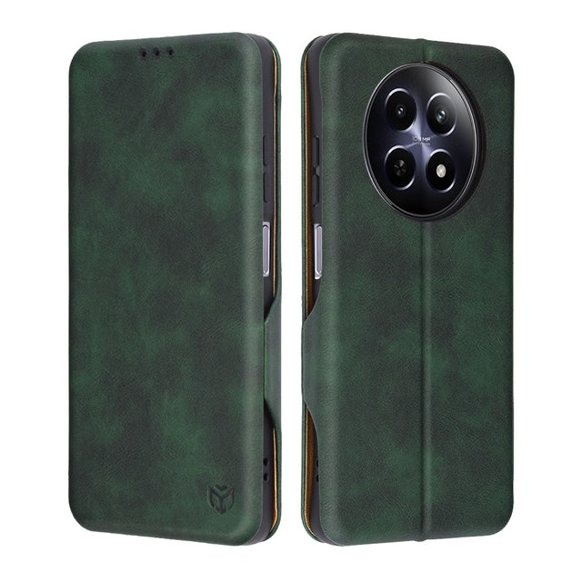 Husa de protectie Techsuit Safe Wallet Plus compatibil cu Realme 12 / 12x, Verde