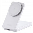 Incarcator Ugreen Wireless W528 (45055), 2in1, for iPhone, AirPods, MagSafe, USB-C, Foldable, 20W, 3A, Qi2- White