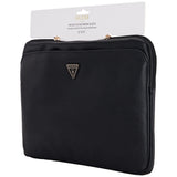 Geanta Guess Computer Sleeve Grained Triangle Logo (GUCS14ZPGTSPSK), for Laptop, Tablet 14", Zipper, Pocket, Eco-Leather, Negru