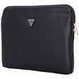 Geanta Guess Computer Sleeve Grained Triangle Logo (GUCS14ZPGTSPSK), for Laptop, Tablet 14", Zipper, Pocket, Eco-Leather, Negru