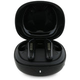Casti Guess Flat Classic Logo Electroplated (GUTWST7FCEEK), Bluetooth 5.4, TWS, Microphone, 300mAh, Negru