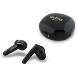 Casti Guess Flat Classic Logo Electroplated (GUTWST7FCEEK), Bluetooth 5.4, TWS, Microphone, 300mAh, Negru