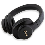 Casti Guess Wireless 4G Tone on Tone Script Logo (GUBH604FEMK), Bluetooth 5.3, USB-C, Over-ear, 300mAh, Negru