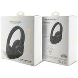 Casti Guess Wireless 4G Tone on Tone Script Logo (GUBH604FEMK), Bluetooth 5.3, USB-C, Over-ear, 300mAh, Negru