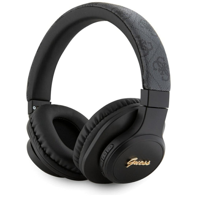 Casti Guess Wireless 4G Tone on Tone Script Logo (GUBH604FEMK), Bluetooth 5.3, USB-C, Over-ear, 300mAh, Negru
