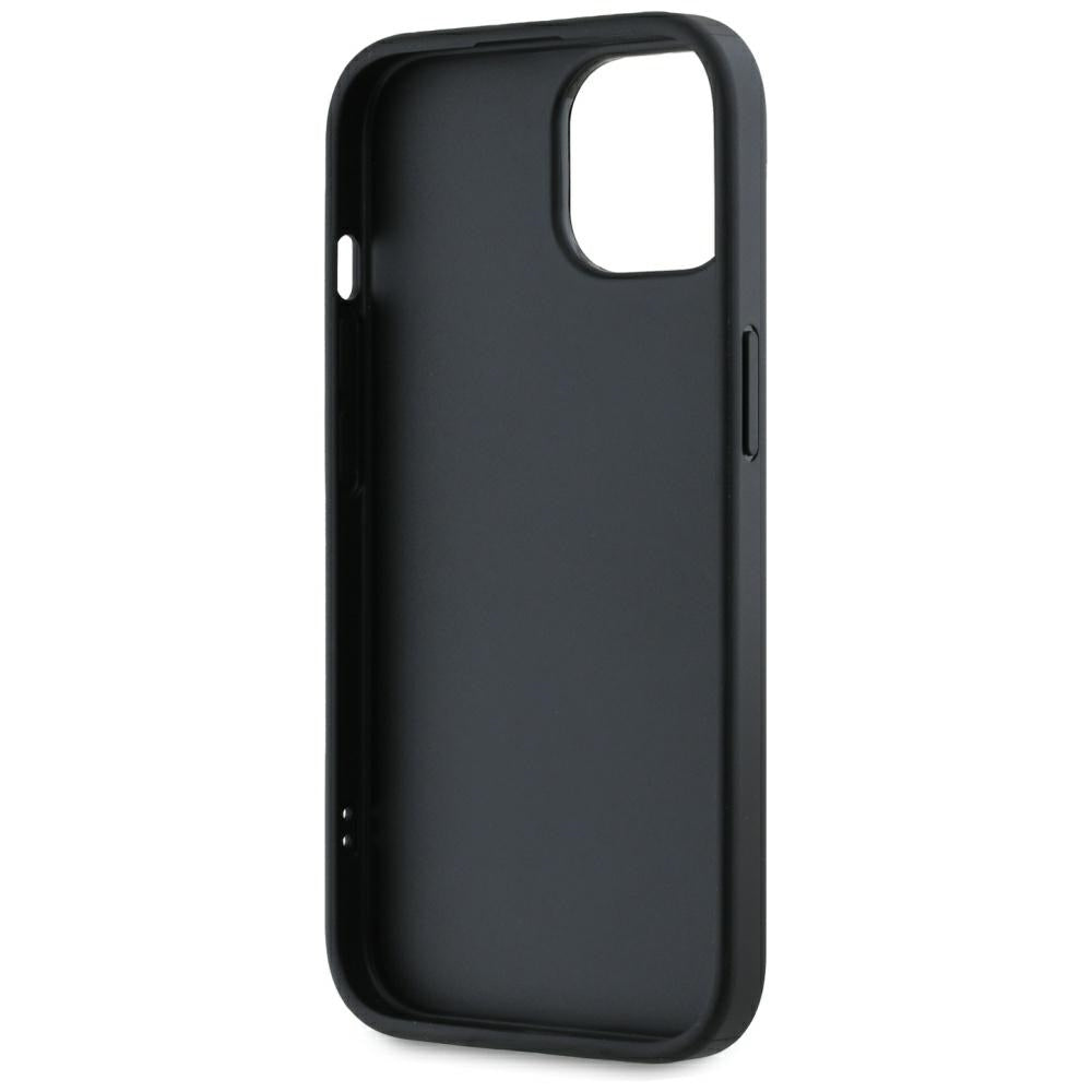 Husa de protectie Karl Lagerfeld Saffiano Athleisure Stripes Cord (KLHCP15SPAMSCNSR) compatibil cu iPhone 15, Rosu