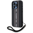 Husa de protectie Karl Lagerfeld Saffiano Athleisure Stripes Cord (KLHCP15LPAMSCNSP) compatibil cu iPhone 15 Pro, Roz
