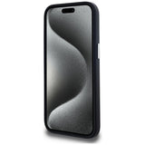 Husa de protectie Karl Lagerfeld Leather MagSafe (KLHMP15SPGMSRPK) compatibil cu iPhone 15, FW Metal Plate