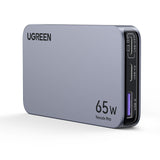 Incarcator Ugreen Nexode Pro X753 (25356), GaN, Fast Charging, Ultra-Slim, USB, 2x Type-C, 65W, 3A, PD3.0, QC4.0+, Gri